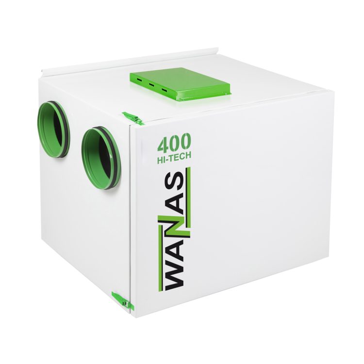 Rekuperator Wanas 400H HI-TECH POZIOMY Centrala wentylacyjna - 400 m3/h