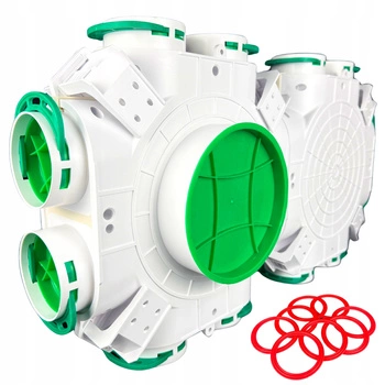 SKRZYNKA ROZDZIELCZA ROZDZIELACZ REKUPERACJA WENTYLACJA fi200 / 12x75 mm