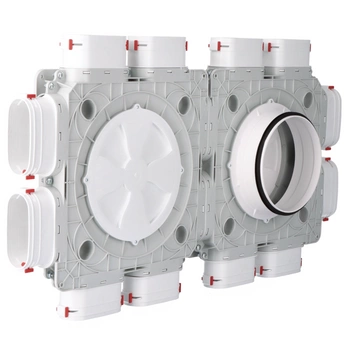 Skrzynka rozdzielcza - Rekuperacja - System Owalny FLAT 12x52 / 160mm