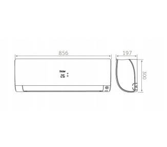 Klimatyzator Haier FLEXIS Plus 2,6 kW Czarny Mat UV