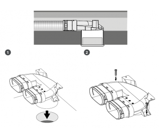 SKRZYNKA ROZPRĘŻNA 2x52/125 SYSTEM OWALNY FLAT