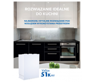 REKUPERATOR z OKAPEM KUCHENNYM VALLOX 51K MV do 75m2