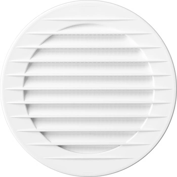 Kratka Wentylacyjna Okrągła z Siatką Biała Ø 100