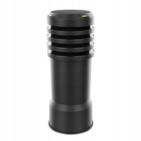 Nasada kominowa wentylacyjna Flatline Basic fi160mm  - CZARNA