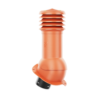 Kominek Wentylacyjny WYRZUTNIA fi125mm - Do Każdej Blachodachówki CEGLASTY RAL 8004