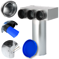 SKRZYNKA ROZPRĘŻNA 3x75 MM | FI 125 | REKUPERACJA OCYNK-GUMA POD ANEMOSTAT