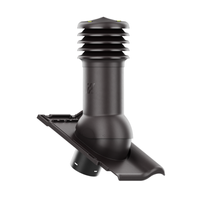 Kominek wentylacyjny do dachówki ALEGRA 9 CIEMNOBRĄZOWA ANGOBA SZLACHETNA fi125