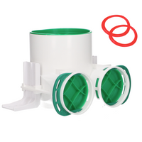 SKRZYNKA ROZPRĘŻNA pod anemostat rozdzielacz REKUPERACJA fi125 / 2x75 mm