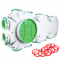 SKRZYNKA ROZDZIELCZA ROZDZIELACZ REKUPERACJA WENTYLACJA fi 200 / 16x75 mm