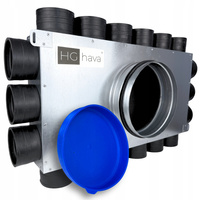 Skrzynka rozdzielcza rozdzielacz rurowy wentylacyjny fi 200 / 18x75 mm