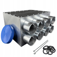 Rozdzielacz wentylacyjny skrzynka rozdzielcza 8x75 mm REKUPERACJA fi 160