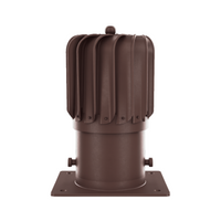 Nasada wentylacyjna obrotowa z kryzą montażową fi150 CIEMNY BRĄZOWY