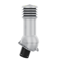 Kominek Wentylacyjny WYRZUTNIA fi150mm do blachy trapezowej  T18 SREBRNY RAL 9006