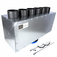 Skrzynka rozdzielcza rozdzielacz przelotowy wentylacja fi 160 / 6x75 mm