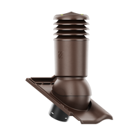 Kominek wentylacyjny IZOLOWANY do dachówki RUBIN 9V BRĄZOWA ANGOBA fi150