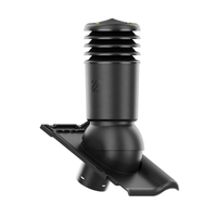 Kominek wentylacyjny IZOLOWANY do dachówki ALEGRA 9 CZARNA ANGOBA SZLACHETNA fi150