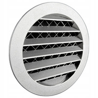 Kratka czerpnia wyrzutnia metalowa okrągła z siatką fi125