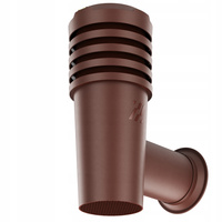 Wyrzutnia czerpnia ścienna kominek wentylacyjny wywietrznik BRĄZ fi110