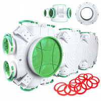 SKRZYNKA ROZDZIELCZA PRZELOTOWA ROZDZIELACZ REKUPERACJA fi 200/160 / 16x75 mm