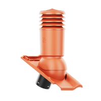 Kominek wentylacyjny IZOLOWANY do dachówki PIEMONT NATURALNA CZERWONA/MIEDZIANA ANGOBA fi125