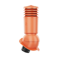 Kominek Wentylacyjny IZOLOWANY WYRZUTNIA fi125mm - Do do Każdej Blachodachówki CEGLASTY RAL 8004