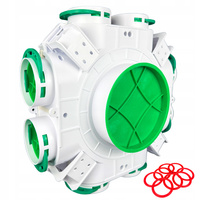 SKRZYNKA ROZDZIELCZA ROZDZIELACZ REKUPERACJA WENTYLACJA fi200 / 8x75 mm