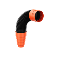 Rura przyłączeniowa do WYRZUTNI kominków wentylacyjnych fi125 dł. 60cm  + REDUKCJA 125/110/100/75 mm