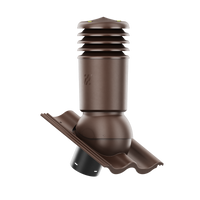 Kominek wentylacyjny IZOLOWANY do dachówki CELTYCKA BRĄZOWY fi125