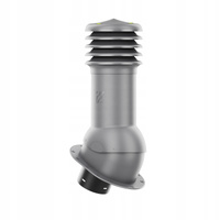 Kominek wentylacyjny WYRZUTNIA do pokryć płaskich GRAFITOWY fi125