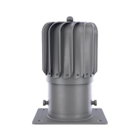 Nasada wentylacyjna obrotowa z kryzą montażową fi150 GRAFIT