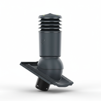 Kominek wentylacyjny IZOLOWANY do dachówki STODO/CONTITION 12 GLAZURA GRAFITOWA fi125