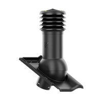 Kominek wentylacyjny do dachówki RUBIN 9V CZARNA GLAZURA BŁYSZCZĄCA fi150