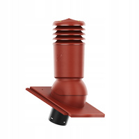 Kominek wentylacyjny IZOLOWANY do dachówki PLANUM CIEMNOCZERWONY fi150