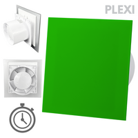 Wentylator łazienkowy dRim fi100 (TS) + FRONT PP Zielony