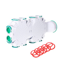 SKRZYNKA ROZDZIELCZA WEJŚCIE BOCZNE ROZDZIELACZ REKUPERACJA fi 160 / 10x75 mm