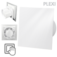 Wentylator łazienkowy dRim fi125 (S) + FRONT PP Biały połysk