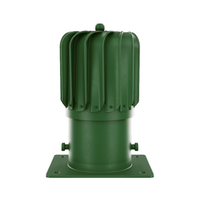 Nasada wentylacyjna obrotowa z kryzą montażową fi150 ZIELONA