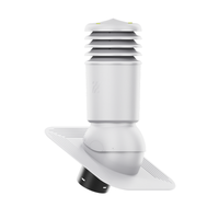 Kominek Wentylacyjny IZOLOWANY WYRZUTNIA fi150mm pod gont/pape JASNOSZARY RAL 7036