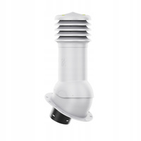 Kominek wentylacyjny WYRZUTNIA do pokryć płaskich JASNOSZARY fi150