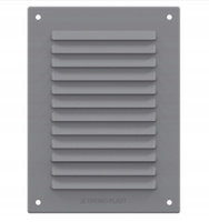 Kratka wentylacyjna z siatką 14x20 / 17x23 Szara