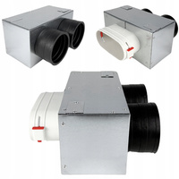 Redukcja 52x117 / fi 75 Przejście System Owalny FLAT na 2x75 mm