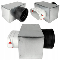 Redukcja 52x117 / fi 90 Przejście System Owalny FLAT na fi 90