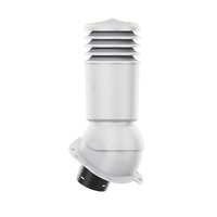 Kominek Wentylacyjny IZOLOWANY WYRZUTNIA fi150mm - Do Każdej Blachodachówki JASNOSZARY RAL 7036