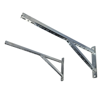 Wspornik ścienny konsola kątowa uchwyt pod centralę wentylacyjną 80 x 35 cm (2szt.)