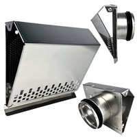 Czerpnia powietrza ścienna kratka wentylacyjna fi 100 kolor: INOX