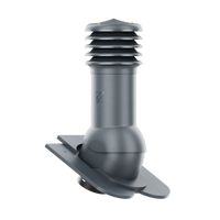 Kominek wentylacyjny do dachówki KARPIÓWKI CIEMNY GRAFIT RAL 7016 fi150