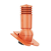 Kominek wentylacyjny IZOLOWANY do dachówki KARPIÓWKI CEGLASTY RAL 8004 fi150