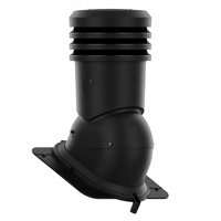 WYRZUTNIA DACHOWA IZOLOWANA kominek wentylacyjny UNIWERSALNY RAL9005 fi200