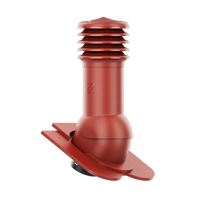 Kominek wentylacyjny do dachówki KARPIÓWKI CZERWONY RAL 3009 fi150