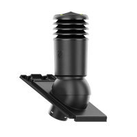 Kominek wentylacyjny IZOLOWANY do dachówki SIMPLA ANTRACYT/CZARNA ANGOBA fi150